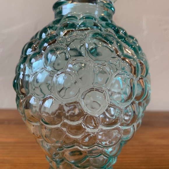 Vintage Vetreria Etrusca Seafoam Blue Hobnail Cruet | Made in Italy - Picture 10 of 16